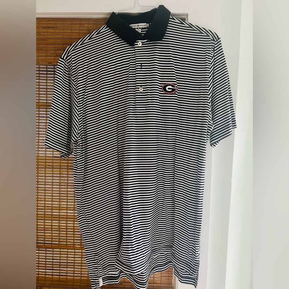Peter Millar UGA Sea Island Short Sleeve Polo Shirt